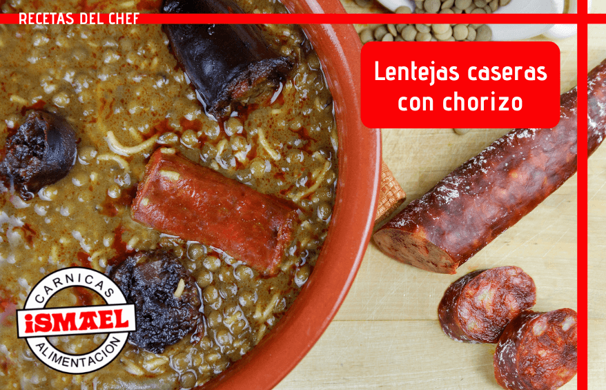 Receta de lentejas caseras con chorizo