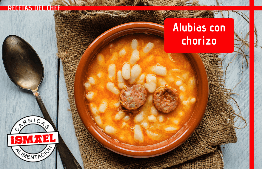 receta de alubias con chorizo