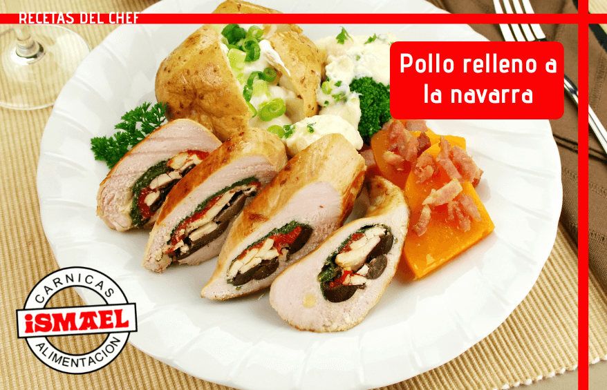 receta pollo relleno a la navarra