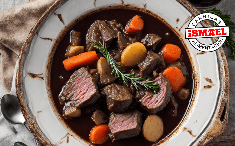 ingredientes receta estofado de ciervo al vino tinto