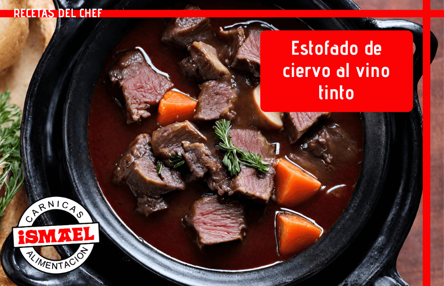 receta estofado de ciervo al vino tinto