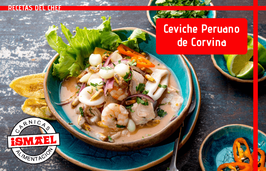 ingredientes receta ceviche peruano de corvina