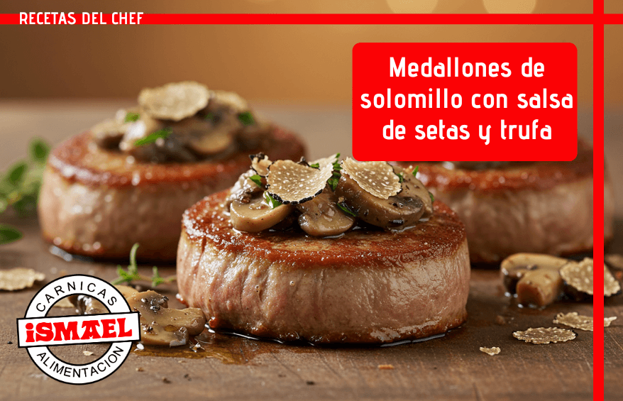 receta medallones solomillo con setas