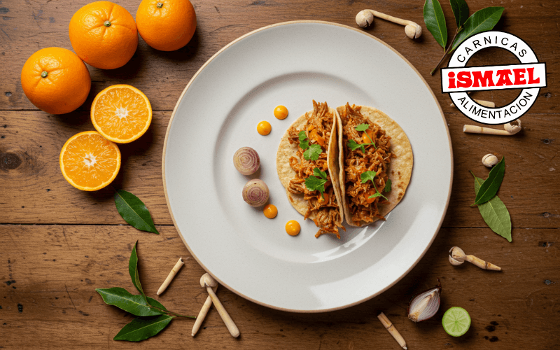 ingredientes Tacos de carnitas de cerdo iberico con guacamole