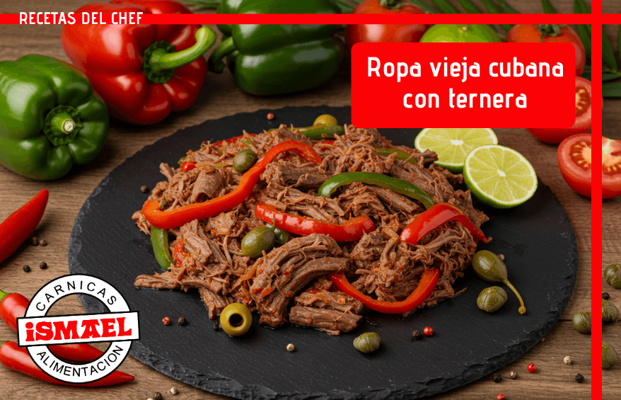 receta ropa vieja cubana con ternera y arroz blanco