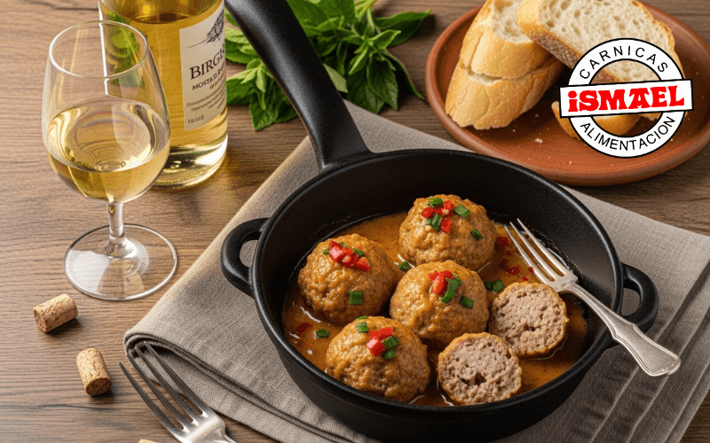 ingredientes albondigas ternera cerdo vino blanco mostaza carne picada