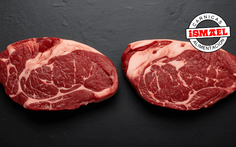 comparativa carne pasto grano diferencias visuales