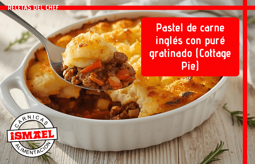 receta cottage pie pastel carne pure patata gratinado fuente ceramica