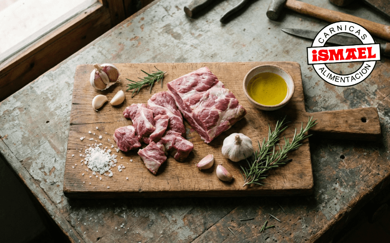 ingredientes secreto iberico crudo antes de la brasa
